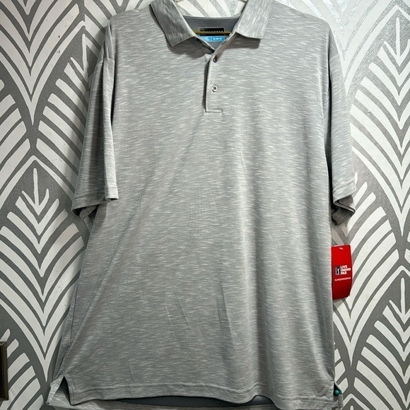 NWT PGA Tour men’s gray short sleeve polo - Picture 1 of 9